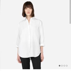 Everlane Size 4 White button down Linen